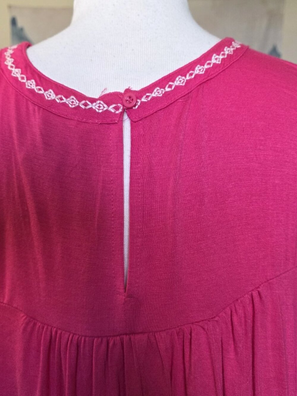 Simply Irresistible Embroidered Boho Tunic Top XL - Picture 9 of 13
